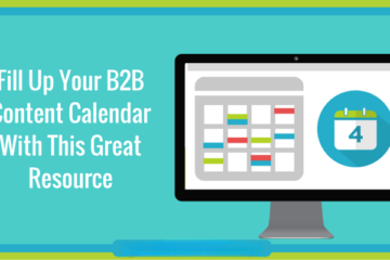 B2B content calendar