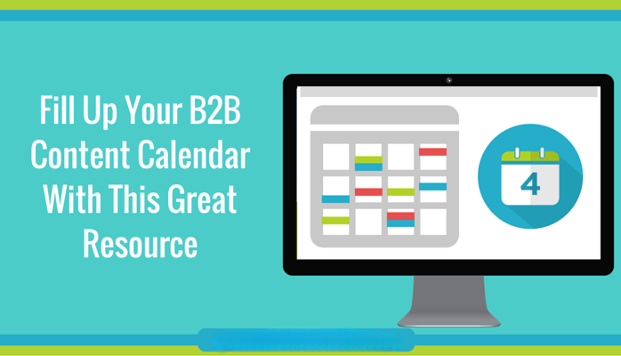 B2B content calendar